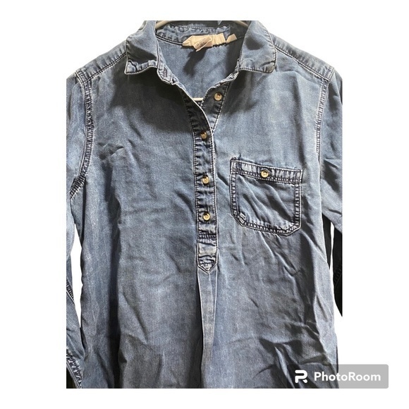 L.O.G.G. H&M Womens Denim Shirt Dress Size 4 True color in Picture 1 - Picture 2 of 5